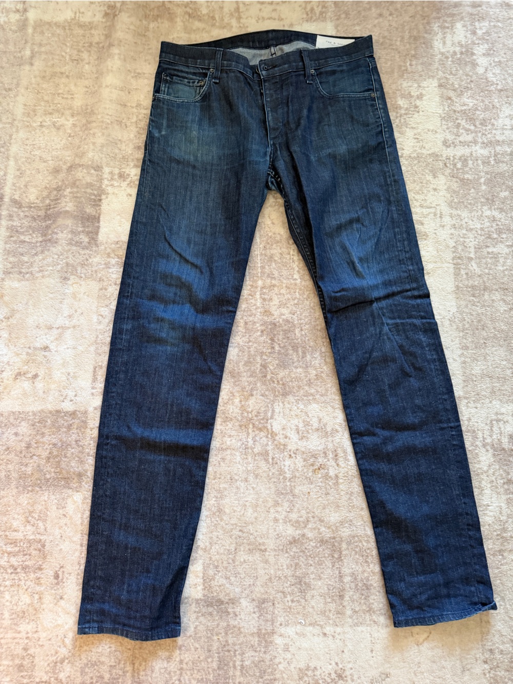 Rag & Bone Men’s Fit 2 Slim Jeans – Deep Indigo – Size 34